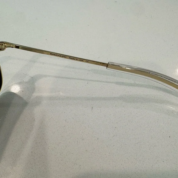 Randolph Gold Aviator Sunglasses - Picture 6 of 7